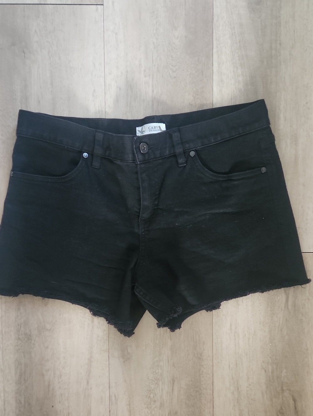 Carve Designs Black Denim Cutoff Shorts
